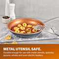 20-Piece Aluminum Ti Ceramic Nonstick Cookware and Bakeware Set in Graphite